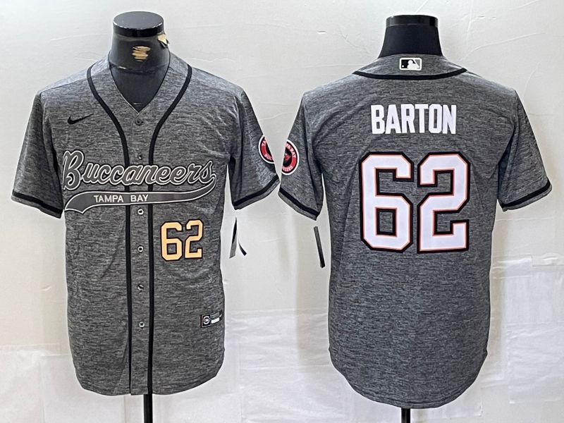 Men Tampa Bay Buccaneers 62 Barton Grey Joint Name 2024 Nike Limited NFL Jersey style 2